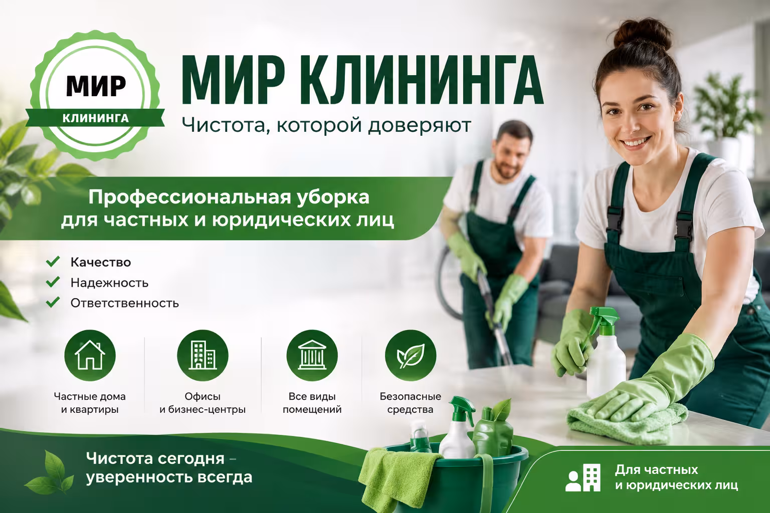 Клининговая компания «Мир клининга» в Кирове