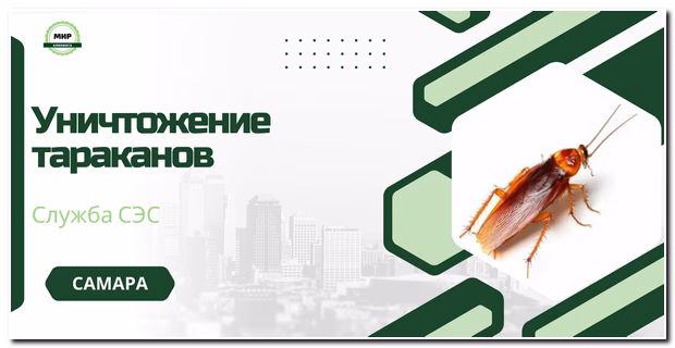 уничтожение тараканов в Самаре