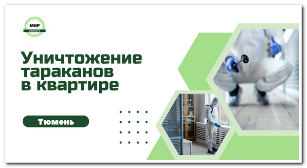 уничтожение тараканов в Тюмени